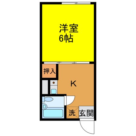 クレールハサマの物件間取画像